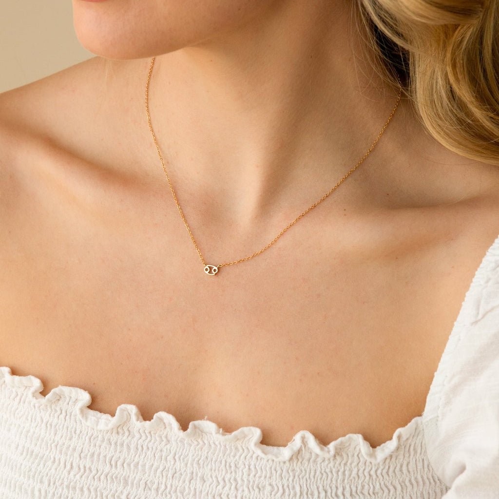14K Gold Tiny Zodiac Necklace