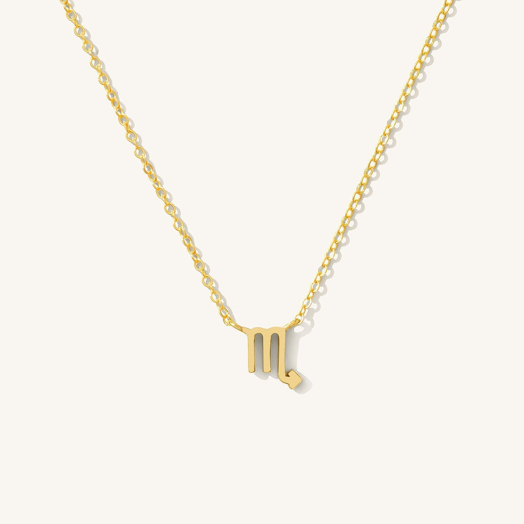 14K Gold Tiny Zodiac Necklace