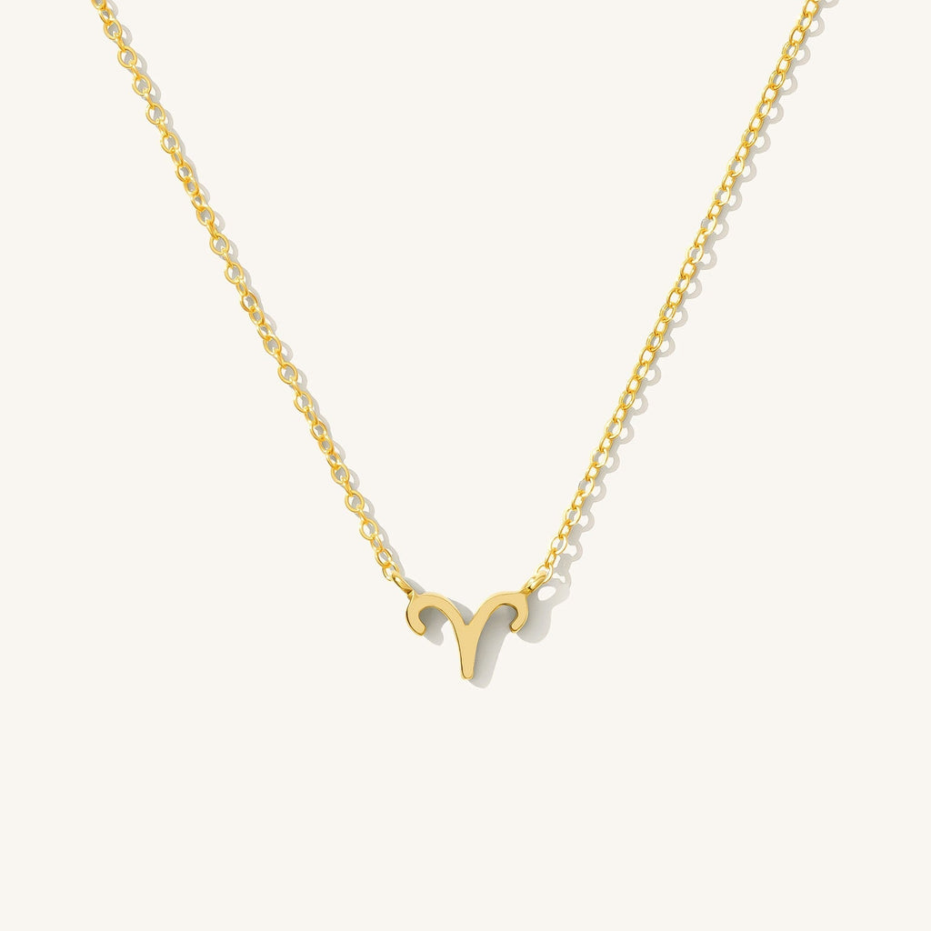 14K Gold Tiny Zodiac Necklace