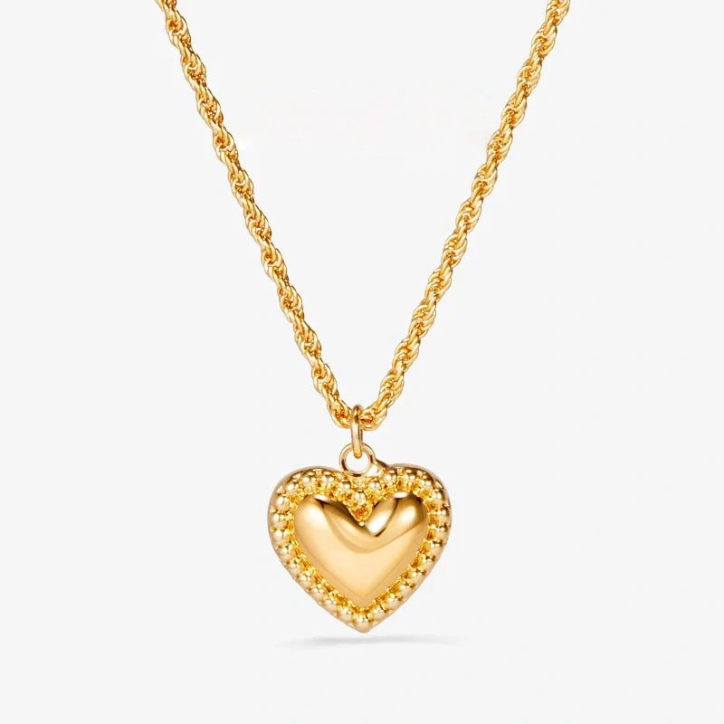 14K Gold Sweetheart Pendant Necklace